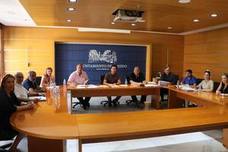 Los concejales populares que conforman la Junta de Gobierno Local, celebrada ayer en el Ayuntamiento ejidense.