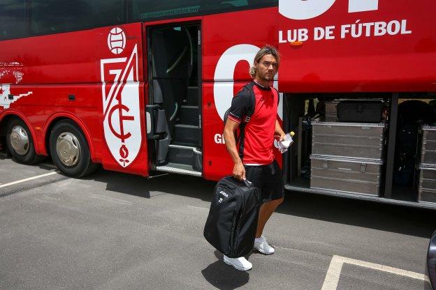Rene Krhin durante la salida al 'stage' de Holanda.
