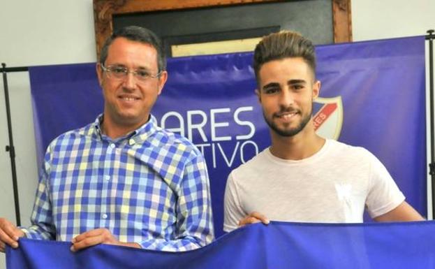 Vallejo y Braim en el acto de presentación del jugador.
