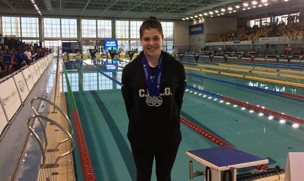 La nadadora hueteña, Paula Malagón se proclama subcampeona de España