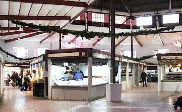 Interior del Mercado de Abastos la pasada Navidad.