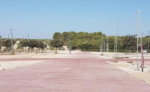 Vista del recinto ferial, esta mañana.