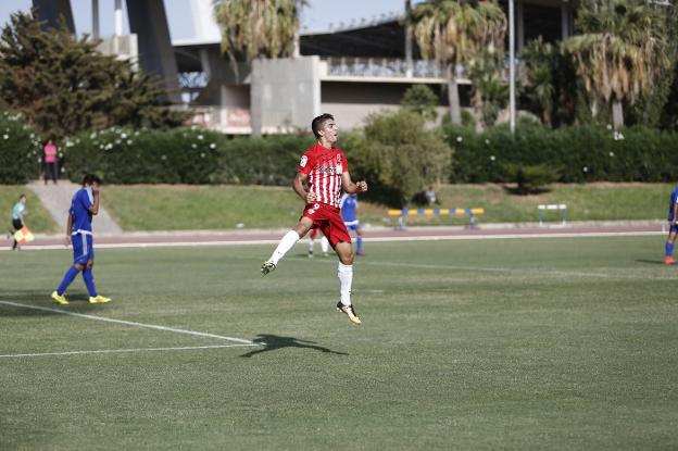 Darío Guti, del Almería B, más goleador de los equipos almerienses de Tercera con siete tantos./F. ORTIZ