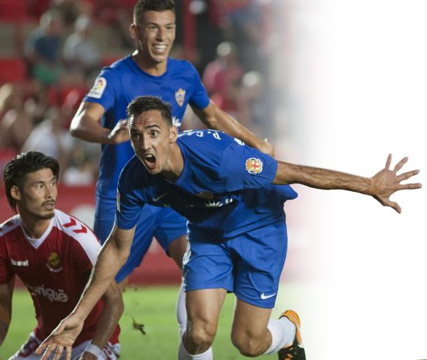 Pablo Caballero marcó en la primera jornada en Tarragona y en Lorca./IDEAL