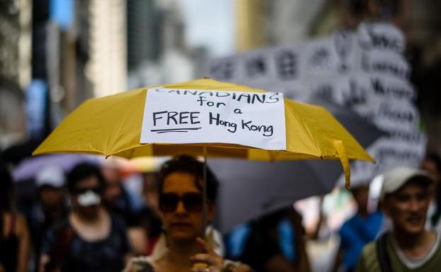 Protesta en Hong Kong./Anthony Wallace