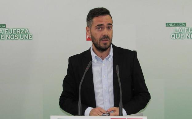 Felipe Sicilia en rueda de prensa/PSOE