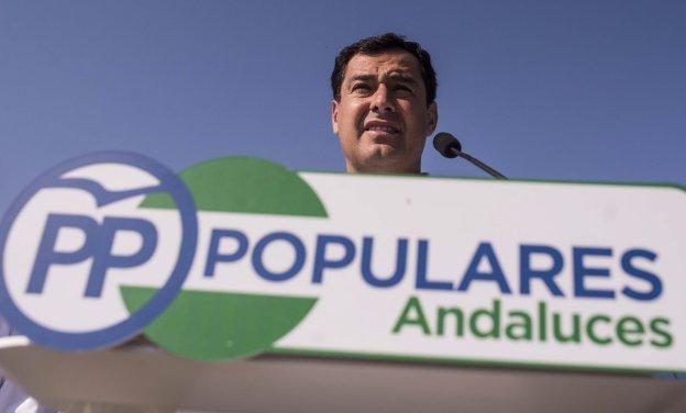 Juanma Moreno, en un acto del PP-A.