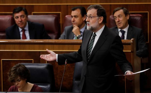 Resultado de imagen para Mariano Rajoy, expresidente del Gobierno español, en el Congreso en Madrid, el 18 de octubre de 2017 