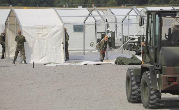 Campo de refugiados en Alemania. /Jens Wolf