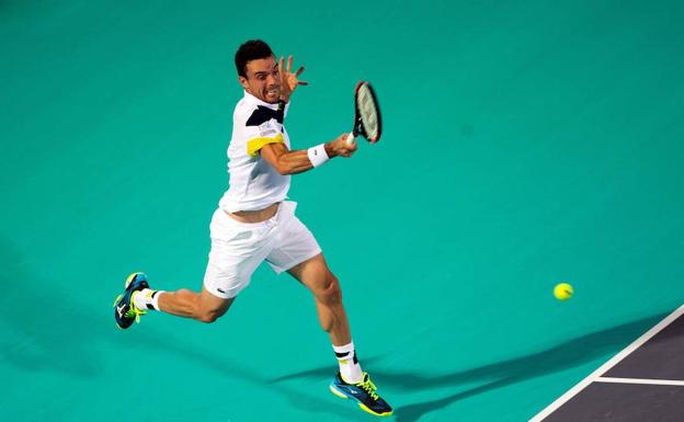 Roberto Bautista, en el encuentro ante Murray./AFP