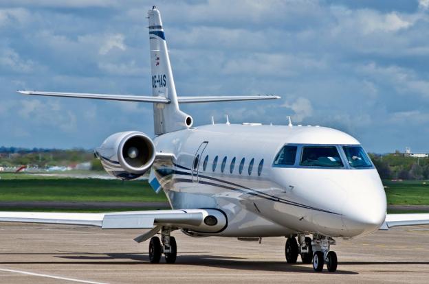 Un Gulfstream G200 como el que ha comprado Antonio Banderas./