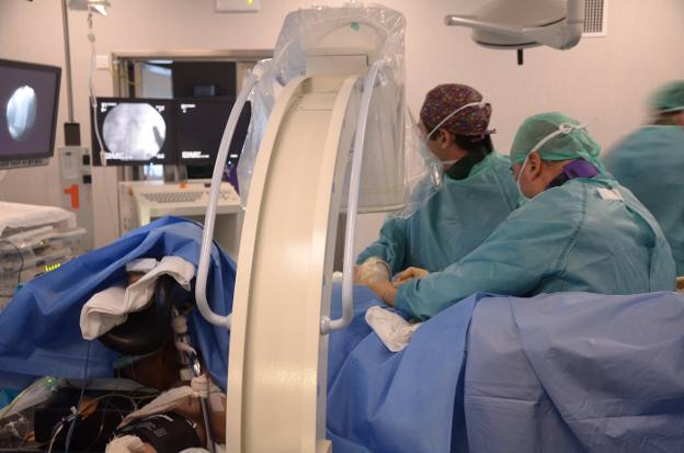 Operación de Urología realizada este mes en el Complejo Hospitalario de Jaén./IDEAL