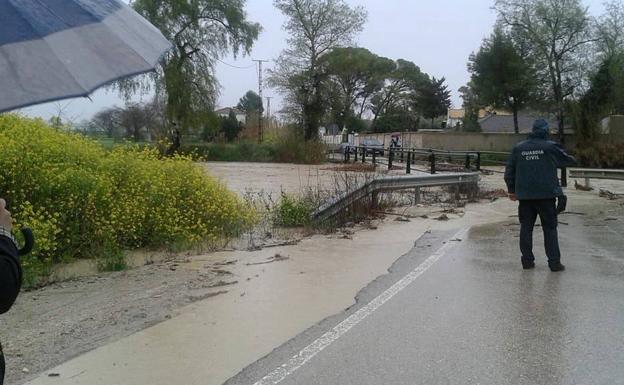 Lluvia en Mengíbar.