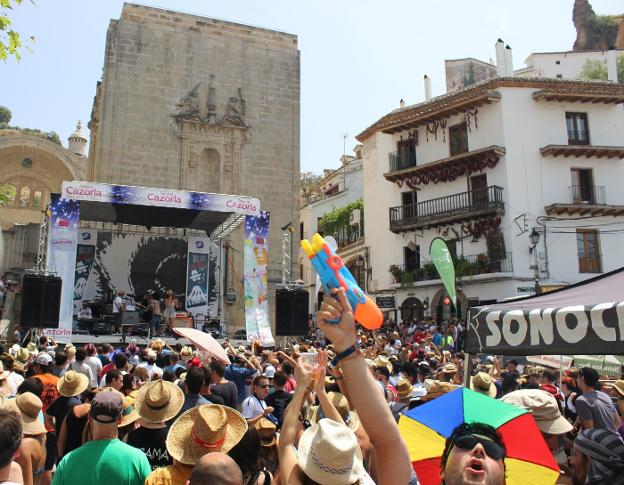 Plaza de Santa María, durante un concierto./J. L. G.