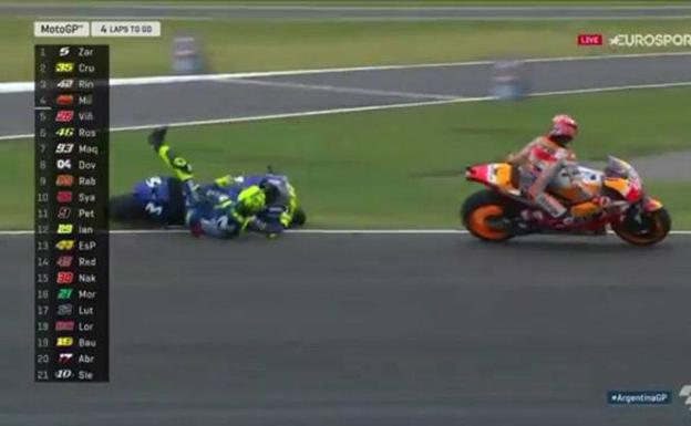 Estalla de nuevo la polémica entre Márquez y Rossi: «Tengo miedo...»