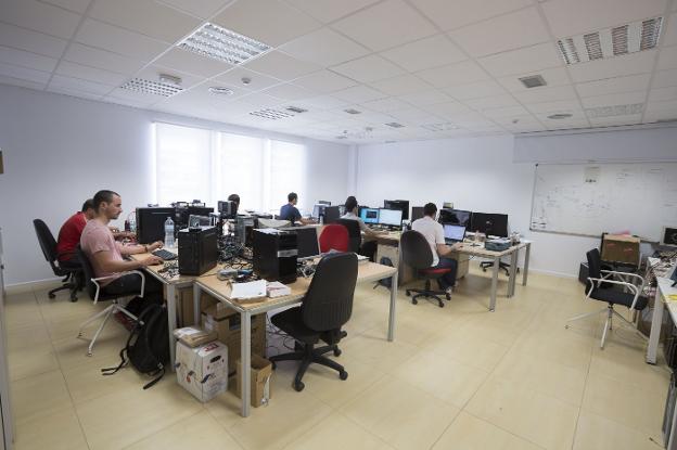 Oficina de Seven Solutions, una de las 'spin-off' de la UGR./IDEAL