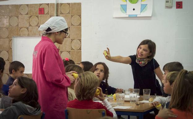 El comedor ecológico del colegio Gómez Moreno./Critsine Giraud