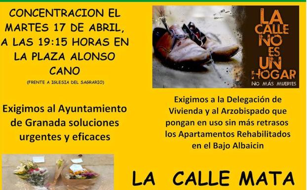 Convocan una concentración para pedir una solución para las personas sin hogar