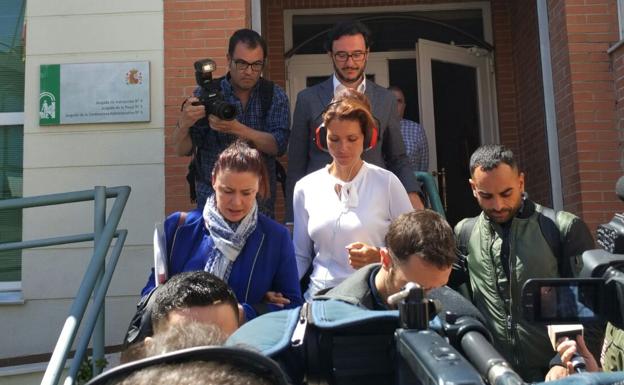 María Jesús Ruiz, en los juzgados./J. E. POVEDA