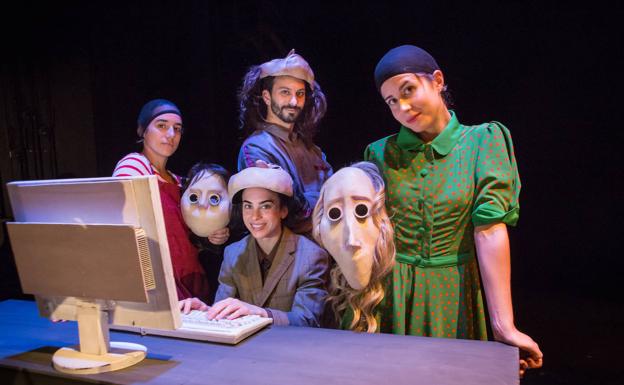 Beatriz Caballero, Margarita López, Ángela Bodega y Chema Caballero.