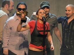 La Mari, cantante de Chambao, premio a la mejor fusión. EFE/