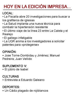 Hoy, 19 de mayo, en la edición impresa de IDEAL