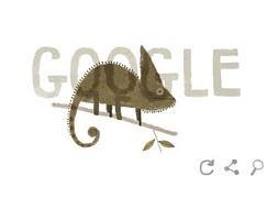 Camaleón velado: Doodle de Google para el Día de la Tierra 2014