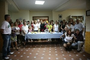 Los asociados, durante la fiesta. / M. Á./