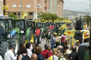 La última tractorada se desarrolló en la capital el pasado verano. /IDEAL/