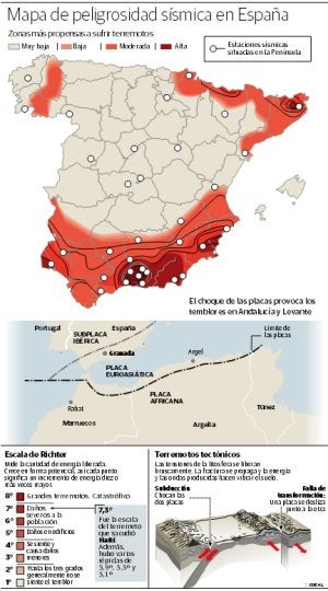 200 inmuebles vulnerables a terremotos fuertes en Granada
