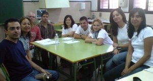 Un momento de la asamblea constituyente de esta asociación de profesores. ::
IDEAL/