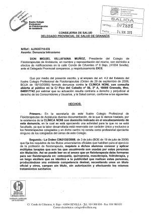 Denuncia. El Colegio Profesional de Fisioterapeutas denunció al curandero en noviembre por ejercer sin titulación sanitaria./