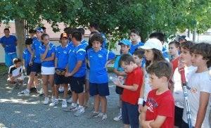 Varios de los integrantes de la cantera del club Cobo Motril. ::
J. A. S./