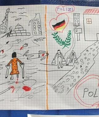 El dibujo de un niño sirio refugiado que ha dejado sin palabras a la