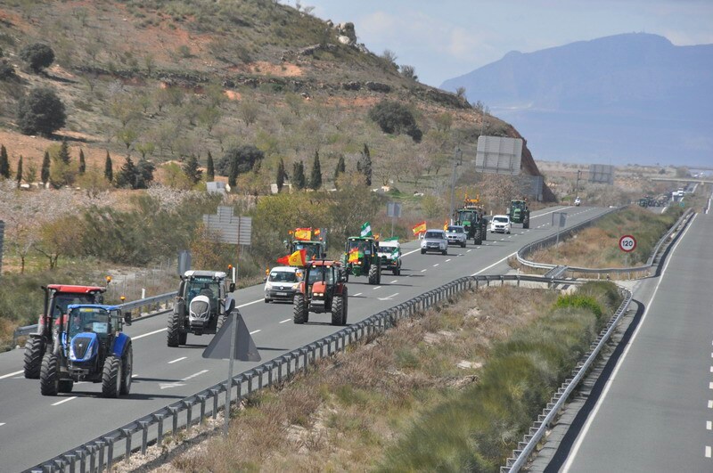 Decenas de tractores marcharon en el norte de la provincia.