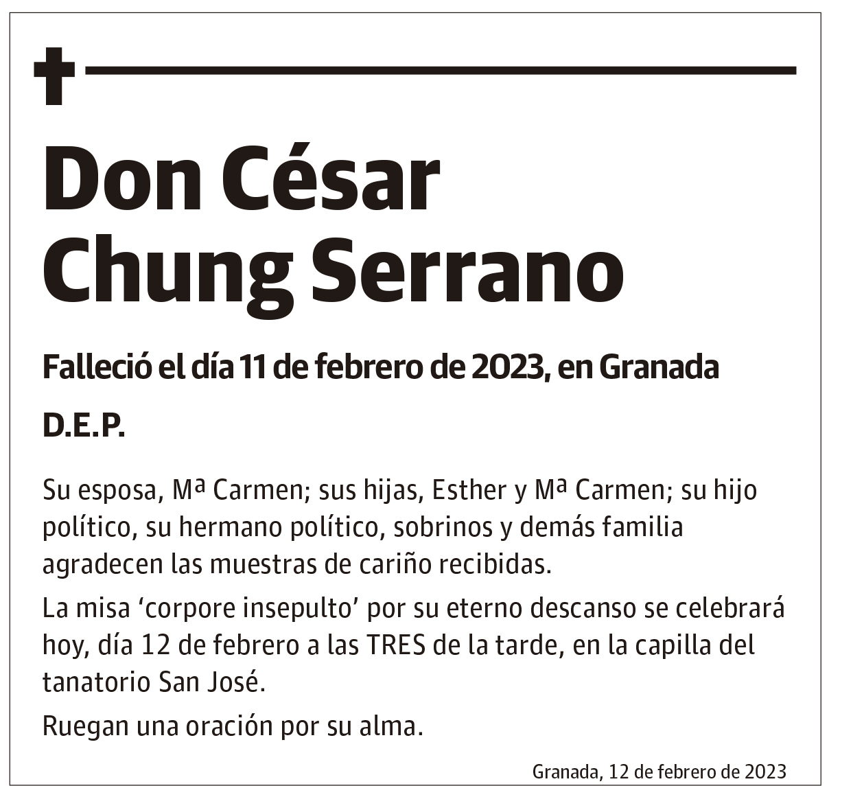 Don César  Chung Serrano
