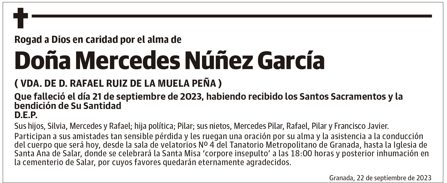 Doña Mercedes Núñez García