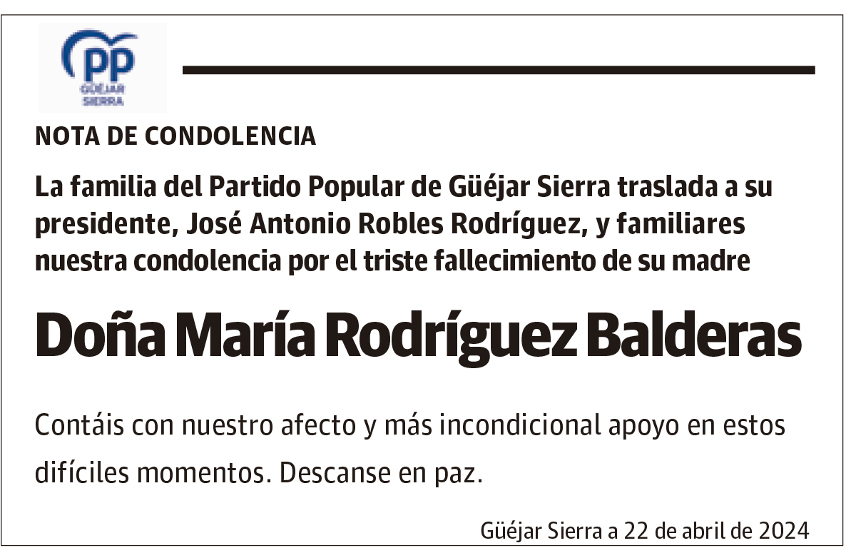 Doña María Rodríguez Balderas