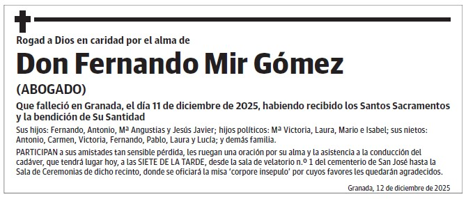 Don Fernando Mir Gómez