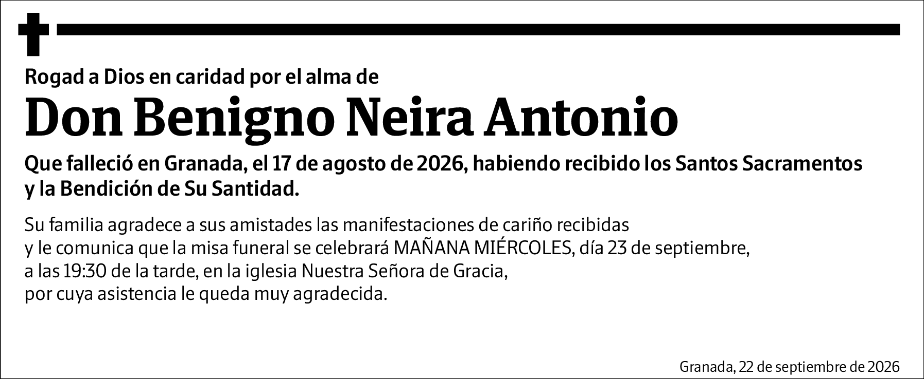 Antonio Benigno Neira