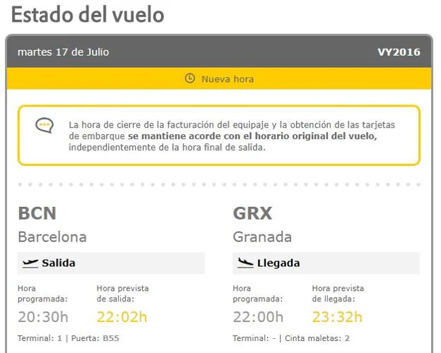 Nuevo Retraso El Ultimo Vuelo A Barcelona Saldra De Granada Pasada La Medianoche Ideal