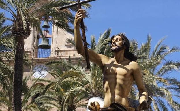 Jesús Resucitado, junto a la Catedral de Almería./IDEAL