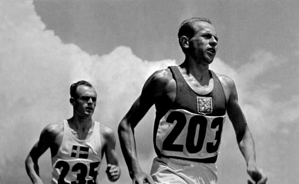 El triplete de Emil Zatopek en las olimpiadas de Helsinki Ideal