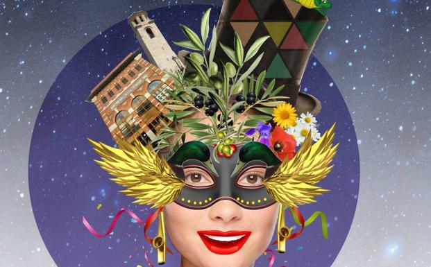 Fragmento del cartel del Carnaval de Jaén 2022. 