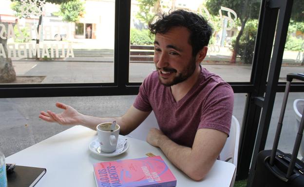 Albán, durante la entrevista.