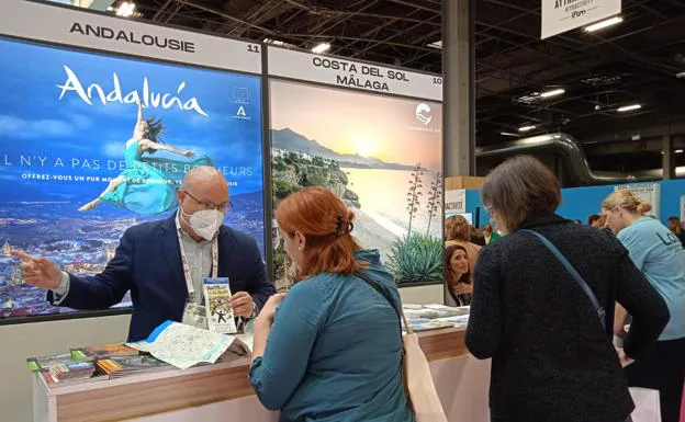 Stand de Andalucía en la IFTM Top Resa de París. /R. I.