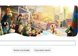 felices fiestas un deseo version doodle regalado por google ideal ideal