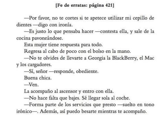 Al cuarto libro de la saga Grey en España le falta la página 421 | Ideal Al cuarto libro de la saga Grey en España le falta la página 421 | Ideal
